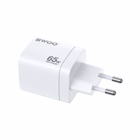 BWOO CDA147PD sienas lādētājs 65W 2x USB-C pieslēgvieta + USB-A, balts