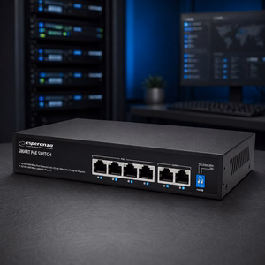 Esperanza ENS105 6 portu PoE komutators 10/100 60W