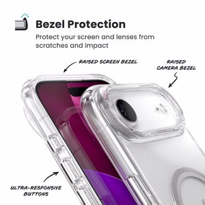 Speck Presidio Perfect-Clear MagSafe vāciņš ierīcei iPhone Air, “Clear / Silver” krāsā