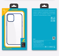 Joyroom New Beautiful Series īpaši plāns apvalks ar elektroapzeltītu rāmi iPhone 12 Pro Max melns (JR-BP796)