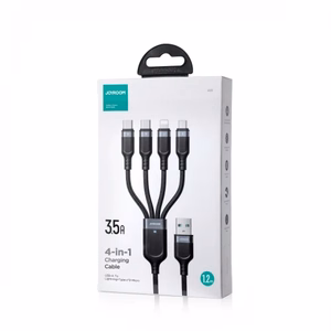 USB kabelis Joyroom 4in1 / S-1T4018A18 melns 120cm
