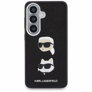 Karl Lagerfeld maciņš Saffiano Double Heads Metal Samsung Galaxy S26 melns