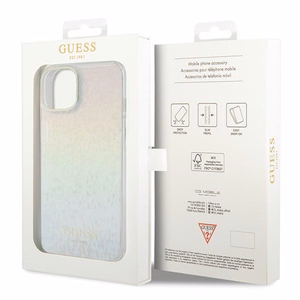 Guess IML Faceted Mirror Disco Iridescent viedtālruņa apvalks iPhone 15 - daudzkrāsains