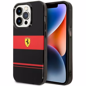 Ferrari FEHMP14XUCOK iPhone 14 Pro Max 6.7" melns/melns cietais apvalks IMD Combi Magsafe