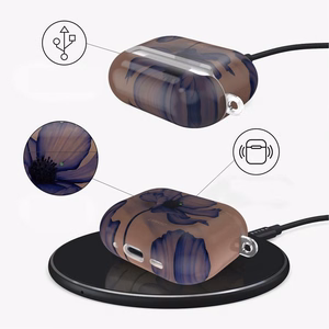 Чехол Tech-Protect Lamano для AirPods Pro 1 2 - коричнево-фиолетовый