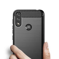 Carbon apvalks elastīgs apvalks Motorola Moto E7i Power melns