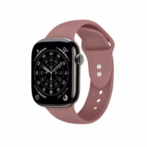 Crong Liquid Apple Watch siksniņa, 38/40/41/42 mm, putekļaini rozā