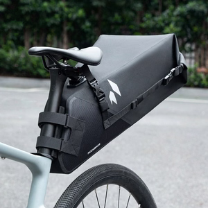 Rockbros AS-157 RideMate ūdensizturīga velosipēda sēdekļa soma – krāsa: melna