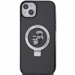 Karl Lagerfeld KLHMP15MHMRSKCK iPhone 15 Plus 6.7"black/black hardcase Ring Stand Karl&Choupette MagSafe