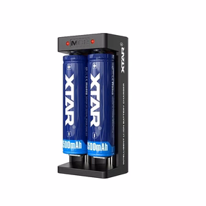 Li-ion 18650 akumulatoru lādētājs ar USB-C, 2 sloti