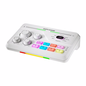 Fifine SC8W RGB spēļu mikseris (balts)