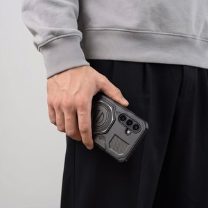 Tech-Protect TacticStand MagSafe maciņš, paredzēts Samsung Galaxy A17 / A18 4G / 5G, matēti melns
