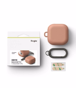 Ringke Onyx Magnetic maciņš priekš Samsung Galaxy Buds 4 / 4 Pro rozā
