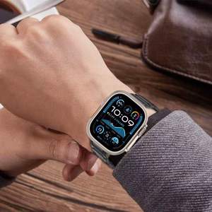 Siksniņa TECH-PROTECT STAINLESS CLASSIC APPLE WATCH 6 / 7 / 8 / 9 / 10 / SE / ULTRA 1 / 2 (44 / 45 / 46 / 49 MM) melns