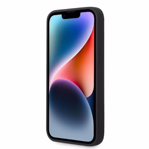 Karl Lagerfeld KLHMP14MSNIKBCK iPhone 14 Plus 6.7" melns silikona viedtālruņa apvalks Ikonik, magnētiskais (MagSafe)