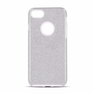 Glitter 3in1 maciņš for iPhone 16e / 17e sudraba