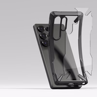 Ringke Fusion X viedtālruņa apvalks Samsung Galaxy S25 Ultra - melns