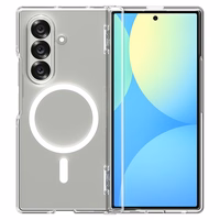 Spigen Tough Armor Pro Mag Magnētiskais viedtālruņa apvalks Samsung Galaxy Z Fold 7 - caurspīdīgs un balts