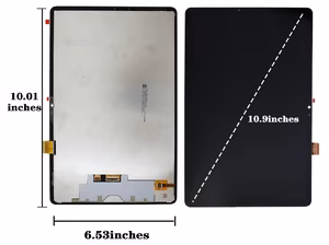LCD screen Samsung X510/X516 TAB S9 FE 10.9 2023 ar touch screen Melns ORG