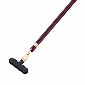 3mk EasyClip Elite tālruņa aukliņa, Mulberry (zelta krāsas furnitūra)