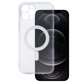 TEL PROTECT MagSilicone viedtālruņa apvalks Iphone 12 Pro Max caurspīdīgs