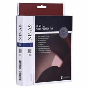 Noctua NF-A9 FLX datora dzesēšanas sistēma, korpusa ventilators 9,2 cm bēšs, brūns