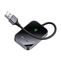 CarPlay bezvadu adapteris ar USB kabeli McDodo CA-7210 melns