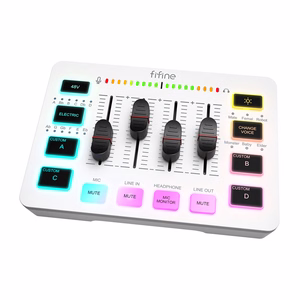 Fifine SC3W audio mikseris (balts)