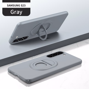 Tel Protect magnētiskais elipses apvalks viedtālrunim Samsung Galaxy S23 pelēks