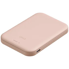 Uniq Lyden Lexa magnetisks 5000mAh PD USB-C MagSafe portatvais ladetajs - roza