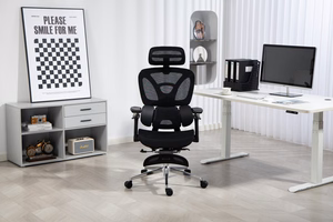 Activejet ergonomiskais biroja krēsls YK848, melns