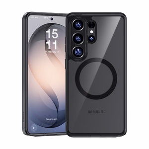 Benks Magnētiskais kristāla TPU rāmja korpuss (0050) priekš Samsung Galaxy S26 Ultra black