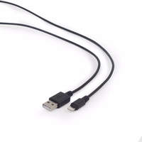 Gembird CC-USB2-AMLM-1M lightning cable melns