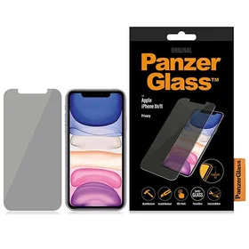 PanzerGlass Standard Fit rūdītais stikls privatizēts iPhone XR/11