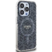 Guess IML GCube Magnētiskais apvalks iPhone 15 Pro - melns