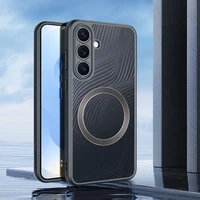 Viedtālruņa apvalks AIMO MAG saderīgs ar MagSafe SAMSUNG S25 FE melns