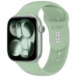 Tech-Protect silikona siksniņa Apple Watch 40/41/42 mm pulkstenim, gaiši zaļa
