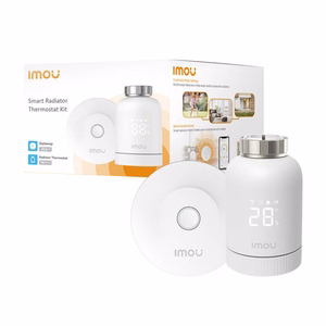 ZigBee termostatiskās galvas komplekts IMOU KIT-TRV1-EU-2 ar 6 adapteriem un vārteja