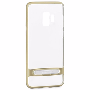 Mercury Dream Bumper vāciņš ierīcei Samsung Galaxy S9, ar metāla statīvu, zelta krāsā