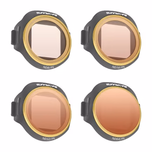 4 gab. Sunnylife ND8/PL + ND16/PL + ND32/PL + ND64/PL filtru komplekts priekš MINI 5 Pro