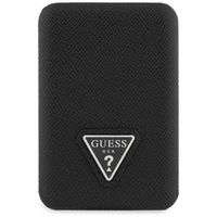 Guess Grained Triangle portatvais ladetajs ar MagSafe 5000mAh 15W USB-C - melns