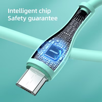 Joyroom Bowling datu kabelis S-2030M8 USB-A / micro USB 3A 2m - zaļš