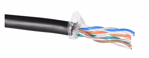 Q-LANTEC KIU5OUTS305Q tīkla kabelis 305 m Cat5e U/UTP (UTP) melns
