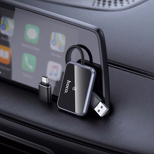 Bezvadu CarPlay adapteris Hoco HU1 melns