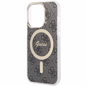 Guess IML 4G magnētiskais viedtālruņa apvalks iPhone 15 Pro - melns