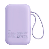 Portatīvais lādētājs Baseus QPow 2 10000mAh 30W 2xUSB-C (violets)