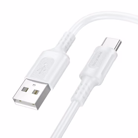 Borofone Kabel BX111 Feliz (m) - USB uz Type C - 3A 1 metrs balts