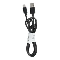 Kabelis USB A uz Type C 2.0 C366 (savienotājs garš: 8 mm) 1 m melns