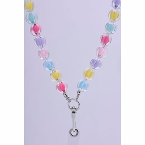 COLORFUL tālruņa siksniņa, tālruņa piekariņš / auklas garums 120 cm (60 cm cilpā) / ap kaklu – daudzkrāsains