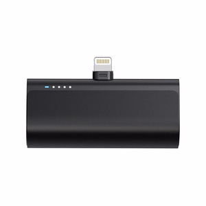 Внешний аккумулятор Blue Star W0556P 2,1A 5000 mAh со встроенным коннектором Lightning чёрный